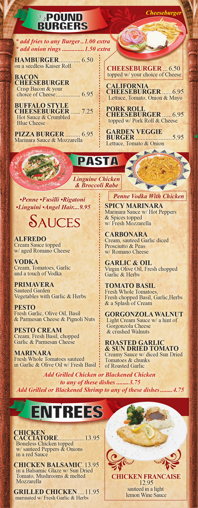 Our Menu - The Gourmet Deli